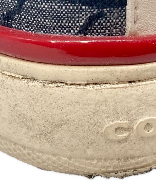 COACH（コーチ）COACH (コーチ) CLIP SIG HIGHTOP ハイカットスニーカー ネイビー サイズ:23cmの古着・服飾アイテム