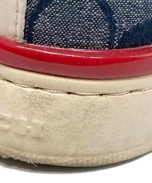 COACH（コーチ）COACH (コーチ) CLIP SIG HIGHTOP ハイカットスニーカー ネイビー サイズ:23cmの古着・服飾アイテム