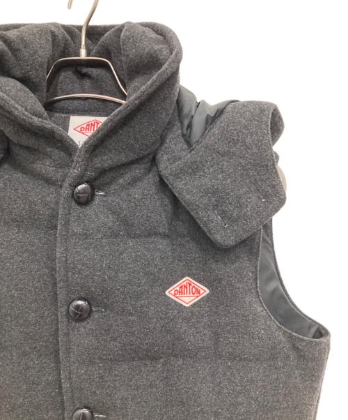 DANTON（ダントン）DANTON (ダントン) BEAMS (ビームス) ウールモッサ ダウンベスト グレー サイズ:42の古着・服飾アイテム
