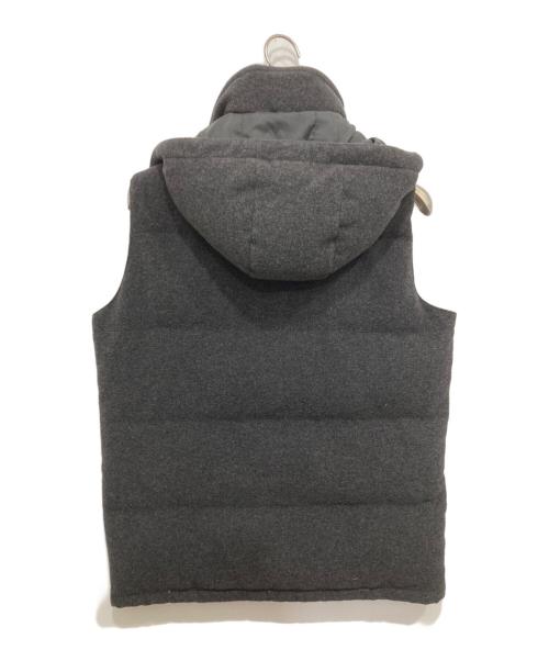 DANTON（ダントン）DANTON (ダントン) BEAMS (ビームス) ウールモッサ ダウンベスト グレー サイズ:42の古着・服飾アイテム