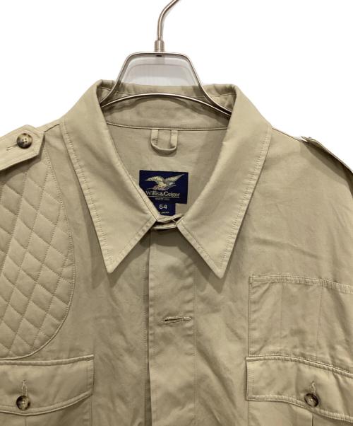 Willis&Geiger（ウィルスガイガー）Willis&Geiger (ウィルスガイガー) ブッシュジャケット ベージュ サイズ:54の古着・服飾アイテム