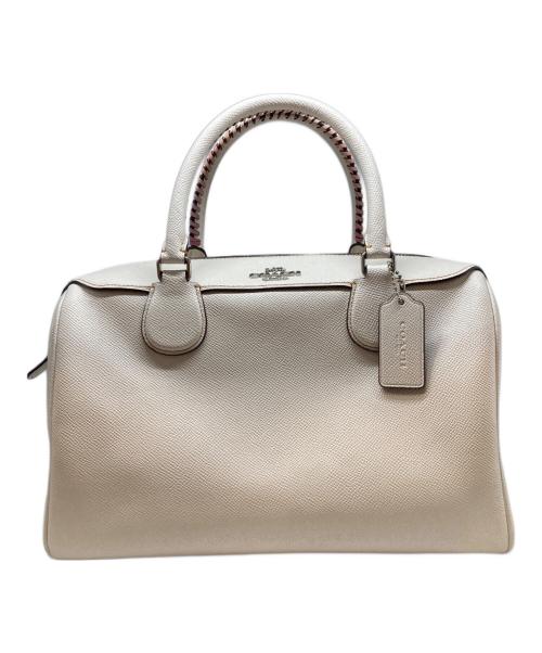 COACH（コーチ）COACH (コーチ) 2WAYミニボストンバッグ ホワイトの古着・服飾アイテム