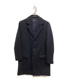 A.P.C.（アーペーセー）の古着「ウールチェスターコート」｜ネイビー