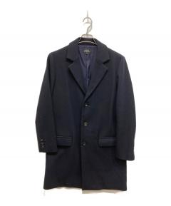 中古・古着通販】MHL (エムエイチエル) フーデッドコート ネイビー