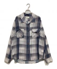 kooi（コーイ）の古着「チェックシャツ」｜ブルー×グレー