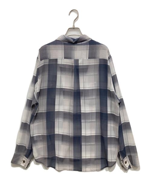 kooi（コーイ）KOOI (コーイ) チェックシャツ ブルー×グレー サイズ:1の古着・服飾アイテム
