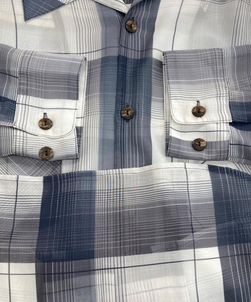 kooi（コーイ）KOOI (コーイ) チェックシャツ ブルー×グレー サイズ:1の古着・服飾アイテム