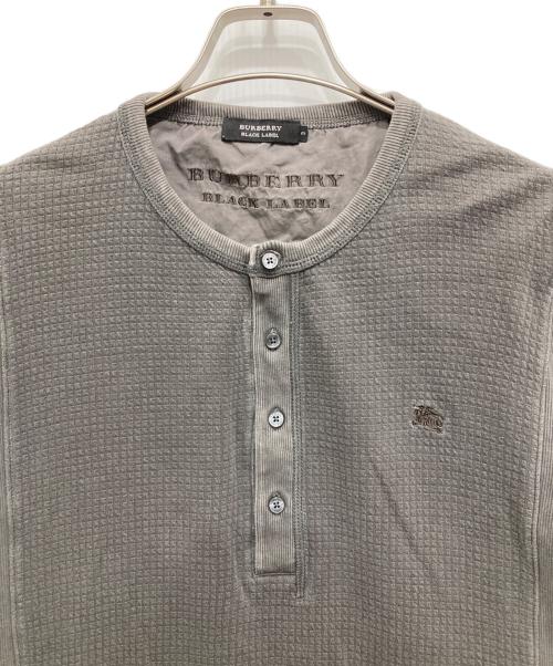 BURBERRY BLACK LABEL（バーバリーブラックレーベル）BURBERRY BLACK LABEL (バーバリーブラックレーベル) ロングスリーブカットソー グレー サイズ:3の古着・服飾アイテム