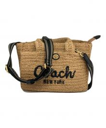 COACH（コーチ）の古着「ストロ‐カーゴトート バッグ26」｜ベージュ