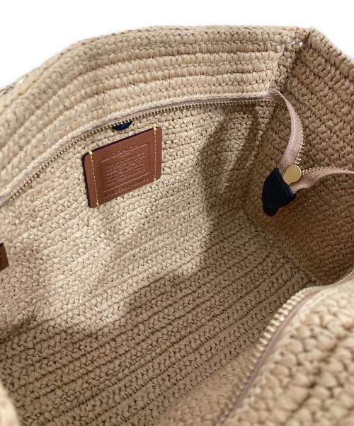 COACH（コーチ）COACH (コーチ) ストロ‐カーゴトート バッグ26 ベージュの古着・服飾アイテム