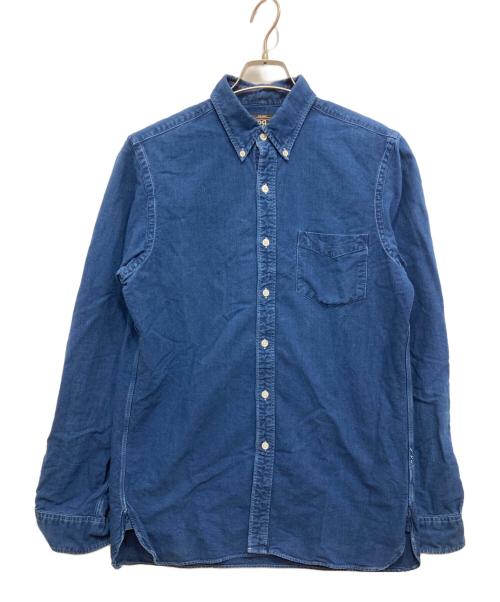 RRL（ダブルアールエル）RRL (ダブルアールエル) コットンBDシャツ ネイビー サイズ:Mの古着・服飾アイテム