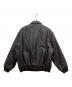AIRBORNE (エアボーン) レザーフライトジャケット ブラック サイズ:XL：10000円