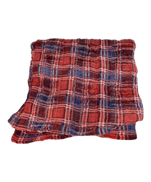 Denim & Supply Ralph Lauren（デニム＆サプライ ラルフローレン）Denim & Supply Ralph Lauren (デニム＆サプライ ラルフローレン) チェックストール レッドの古着・服飾アイテム