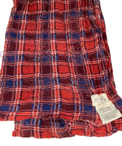 Denim & Supply Ralph Lauren（デニム＆サプライ ラルフローレン）Denim & Supply Ralph Lauren (デニム＆サプライ ラルフローレン) チェックストール レッドの古着・服飾アイテム