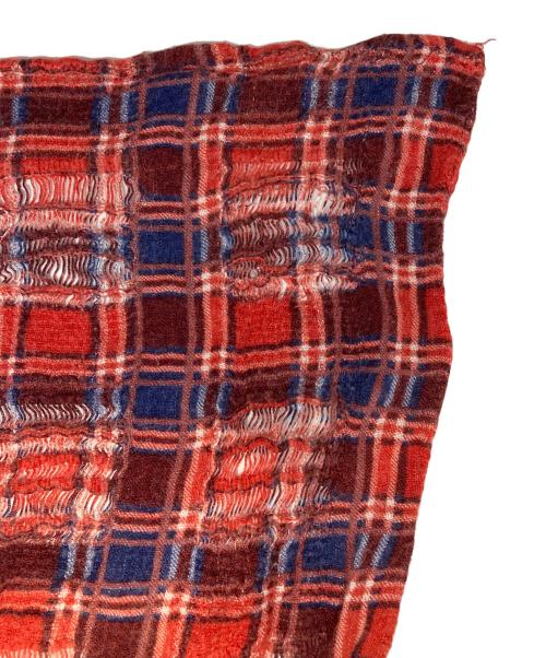Denim & Supply Ralph Lauren（デニム＆サプライ ラルフローレン）Denim & Supply Ralph Lauren (デニム＆サプライ ラルフローレン) チェックストール レッドの古着・服飾アイテム