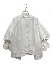 LE PHIL（ル フィル）の古着「キャンディースリーブブラウス」｜ホワイト