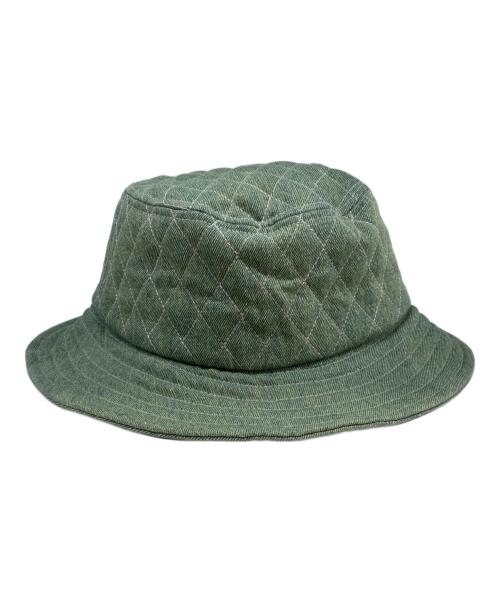 Vivienne Westwood（ヴィヴィアンウエストウッド）Vivienne Westwood (ヴィヴィアンウエストウッド) キルティングハット 黄緑の古着・服飾アイテム