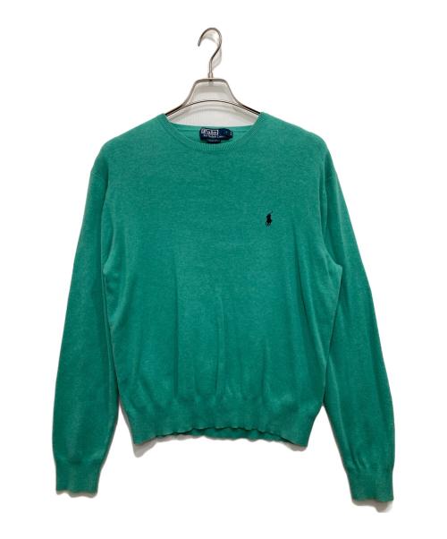 RALPH LAUREN（ラルフローレン）RALPH LAUREN (ラルフローレン) ハイゲージニット 黄緑 サイズ:Lの古着・服飾アイテム