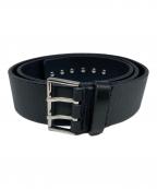 DIOR HOMMEディオール オム）の古着「ハトメ レザーチェーンベルト」｜ブラック