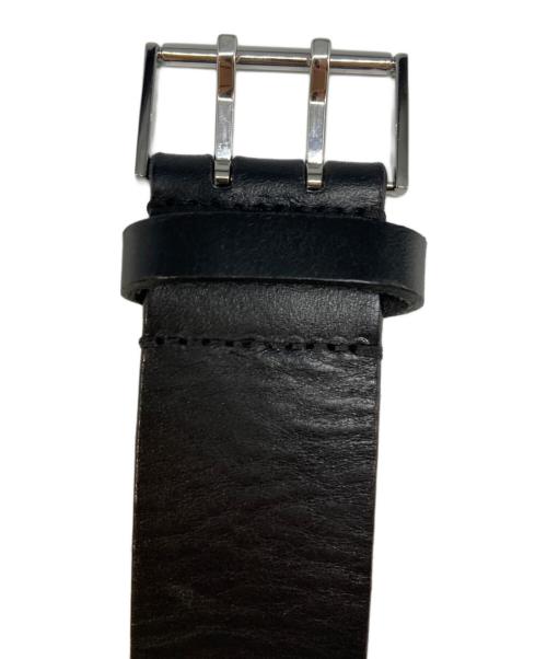 DIOR HOMME（ディオール オム）Dior Homme (ディオール オム) ハトメ レザーチェーンベルト ブラックの古着・服飾アイテム