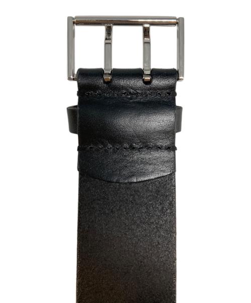 DIOR HOMME（ディオール オム）Dior Homme (ディオール オム) ハトメ レザーチェーンベルト ブラックの古着・服飾アイテム