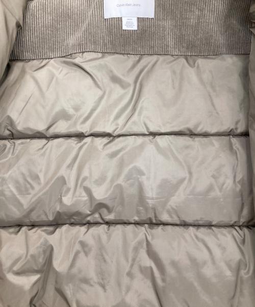 ck Calvin Klein（シーケーカルバンクライン）ck Calvin Klein (シーケーカルバンクライン) 中綿コーデュロイジャケット オリーブ サイズ:Sの古着・服飾アイテム