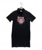 KENZOケンゾー）の古着「タイガー刺繍ワンピース」｜ブラック