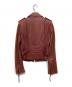 DIESEL (ディーゼル) ラムレザーライダースジャケット レッド サイズ:S：4000円
