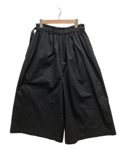 skep（スケップ）skep (スケップ) ワイドパンツ（ショート） ブラック サイズ:Lの古着・服飾アイテム
