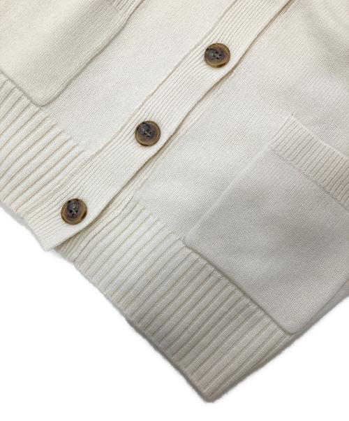 23区（ニジュウサンク）23区 (ニジュウサンク) ウールカシミヤブレンド カーディガン ホワイト サイズ:38 未使用品の古着・服飾アイテム