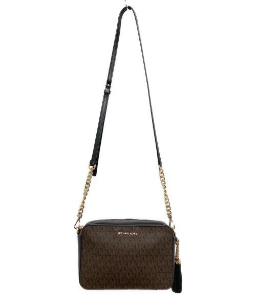MICHAEL KORS（マイケル・コース）MICHAEL KORS (マイケル・コース) シグネチャーカメラバッグ ブラウンの古着・服飾アイテム