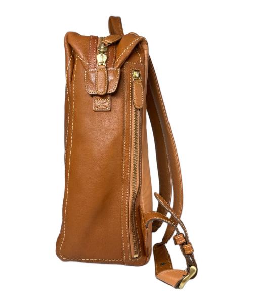 土屋鞄（ツチヤカバン）土屋鞄 (ツチヤカバン) トーンオイルヌメソフトミディアムバックパック ブラウンの古着・服飾アイテム