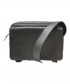 土屋鞄ツチヤカバン）の古着「ビークルスモールフラップショルダーバッグ」｜ブラック