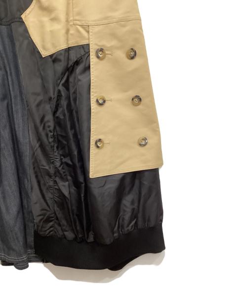 UN3D.（アンスリード）UN3D. (アンスリード) ファブリックミックススカート ベージュ サイズ:38の古着・服飾アイテム