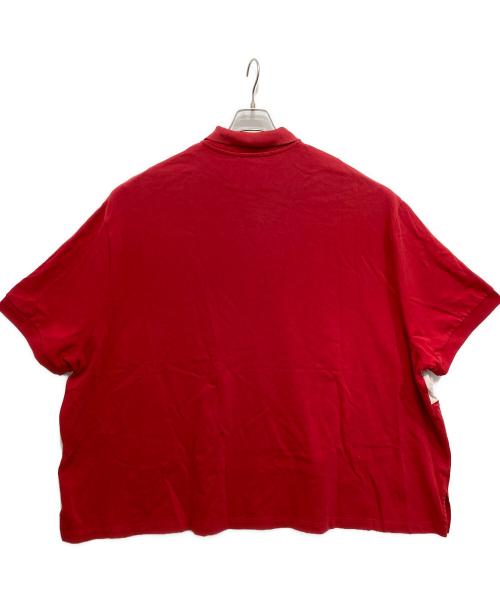 BALENCIAGA（バレンシアガ）BALENCIAGA (バレンシアガ) Speedhunter Oversized Cotton-Jersey Polo Shirt レッド サイズ:Sの古着・服飾アイテム