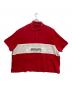 BALENCIAGA（バレンシアガ）の古着「Speedhunter Oversized Cotton-Jersey Polo Shirt」｜レッド