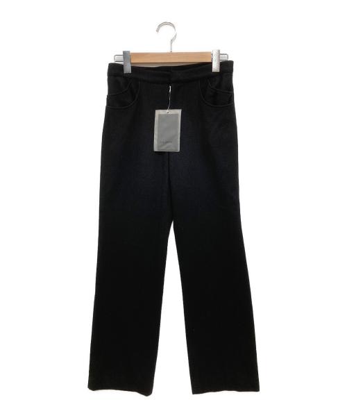 Yohji Yamamoto FEMME（ヨウジヤマモトファム）Yohji Yamamoto FEMME (ヨウジヤマモトファム) ウールパンツ ブラック サイズ:SIZE1の古着・服飾アイテム