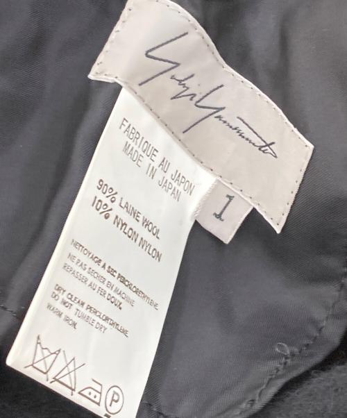 Yohji Yamamoto FEMME（ヨウジヤマモトファム）Yohji Yamamoto FEMME (ヨウジヤマモトファム) ウールパンツ ブラック サイズ:SIZE1の古着・服飾アイテム