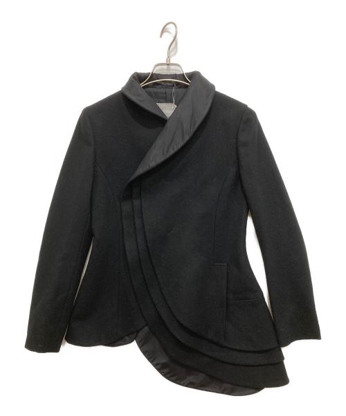 Yohji Yamamoto FEMME（ヨウジヤマモトファム）YOHJI YAMAMOTO FEMME (ヨウジヤマモトファム) ウールジャケット ブラック サイズ:SIZE1の古着・服飾アイテム