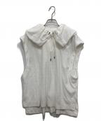 MIDIUMISOLIDミディウミソリッド）の古着「ノースリーブカットソー」｜ホワイト