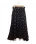 Y's（ワイズ）の古着「ドット柄スカート」｜ブラック