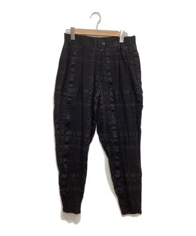 中古・古着通販】LIMI feu (リミフゥ) チェックパンツ ブラック サイズ