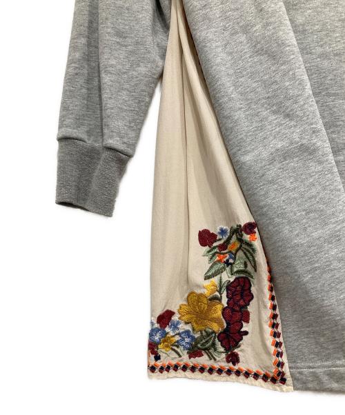 BEARDSLEY（ビアズリー）BEARDSLEY (ビアズリー) スウェットワンピース グレー サイズ:Fの古着・服飾アイテム