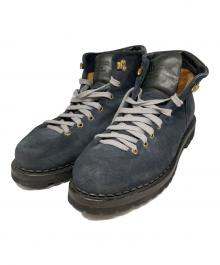 BUTTERO（ブッテロ）の古着「レースアップブーツ」｜ネイビー