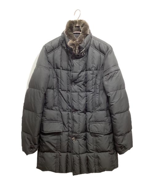 MOORER（ムーレー）MOORER (ムーレー) ダブルブレストダウンコート ブラック サイズ:48の古着・服飾アイテム