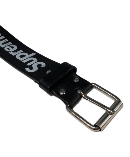 SUPREME（シュプリーム）Supreme (シュプリーム) Repeat Leather Belt ブラックの古着・服飾アイテム