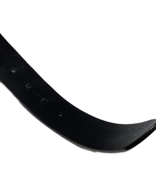 SUPREME（シュプリーム）Supreme (シュプリーム) Repeat Leather Belt ブラックの古着・服飾アイテム
