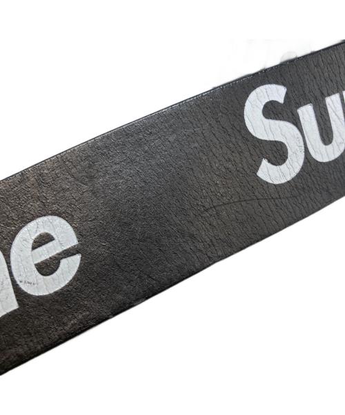 SUPREME（シュプリーム）Supreme (シュプリーム) Repeat Leather Belt ブラックの古着・服飾アイテム