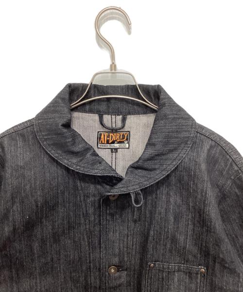 AT-DIRTY（アットダーティ）AT-DIRTY (アットダーティ) WORKERS JACKET /デニムカバーオール インディゴ サイズ:Lの古着・服飾アイテム