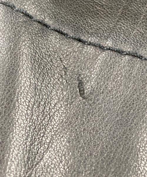 DIRK BIKKEMBERGS（ダークビッケンバーグ）DIRK BIKKEMBERGS (ダークビッケンバーグ) フロントレザー切替ジャケット ブラック サイズ:46の古着・服飾アイテム